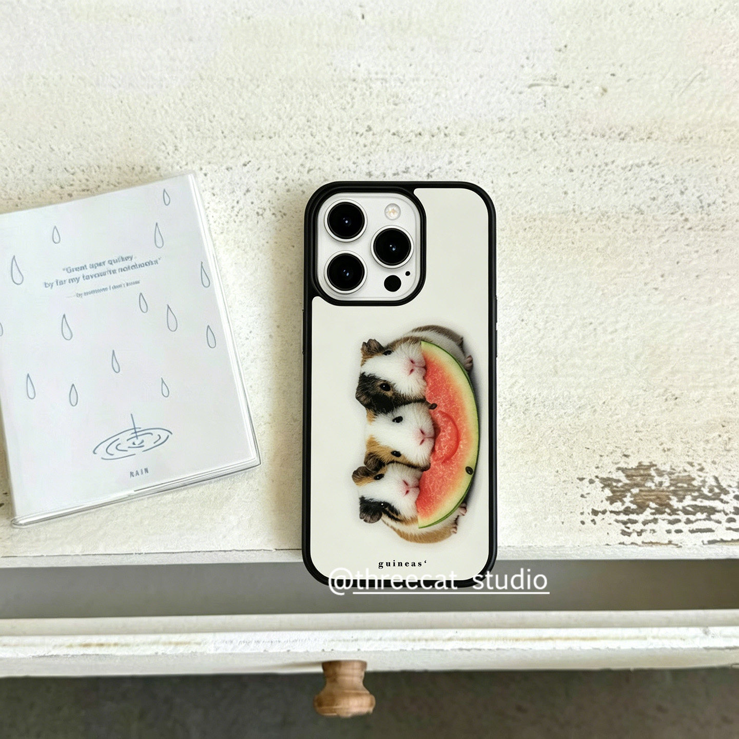 Phone Accessories List - Koreanische Ins-Style Meerschweinchen-Erntewassermelonen-Handyhülle für iPhone 17