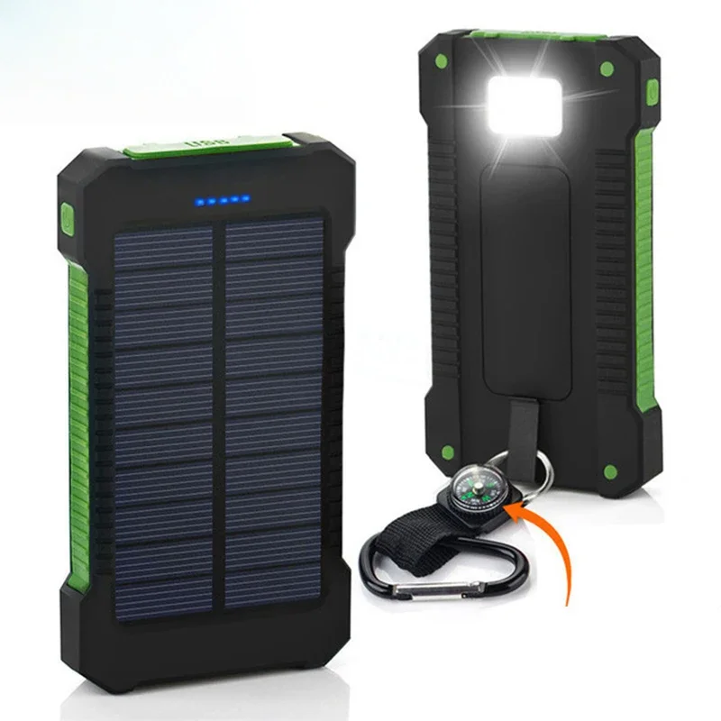 Portable Charger 20000Mah - 20000mAh Tragbare Solar-Powerbank Wasserdichte Externe Batterie
