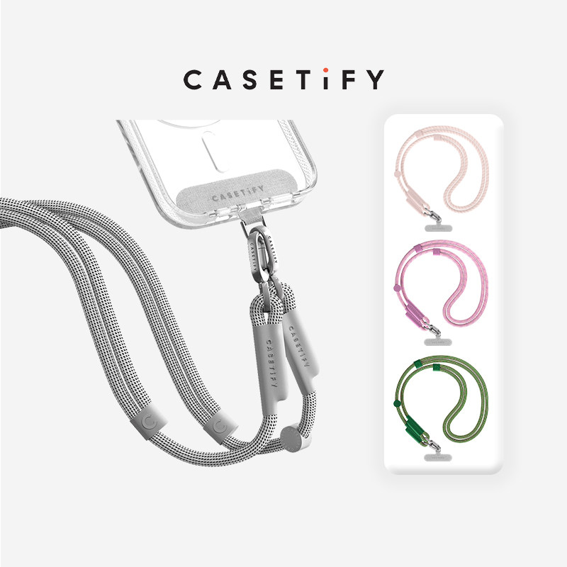 Phone Accessories And Gadget - CASETiFY Gewebtes Kordel-Handyband-Set Cool Gray /