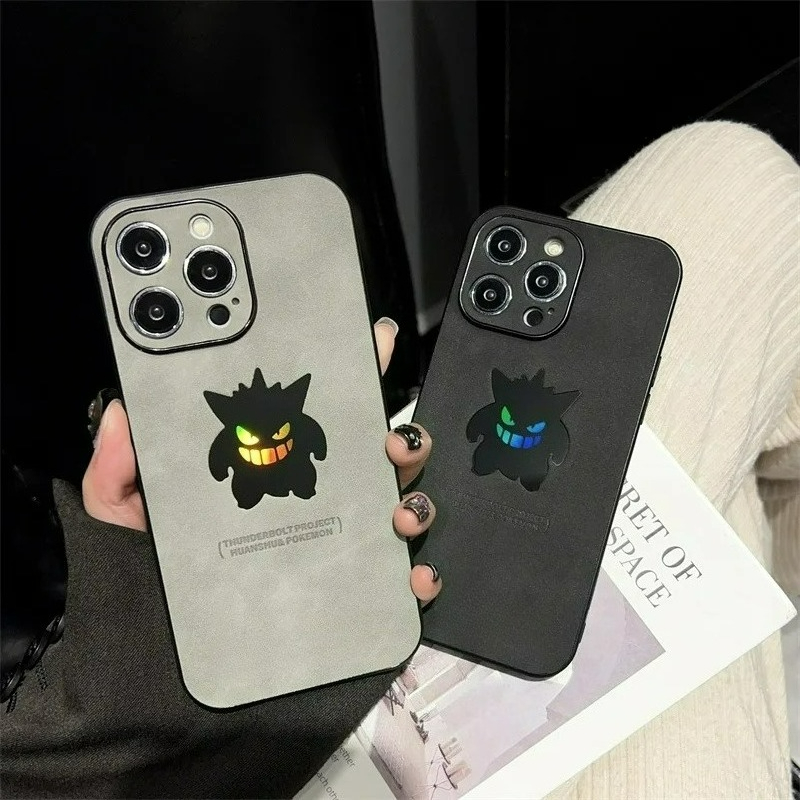 Phone Accessories List - Cartoon Anime Gengar Leder Textur Laser