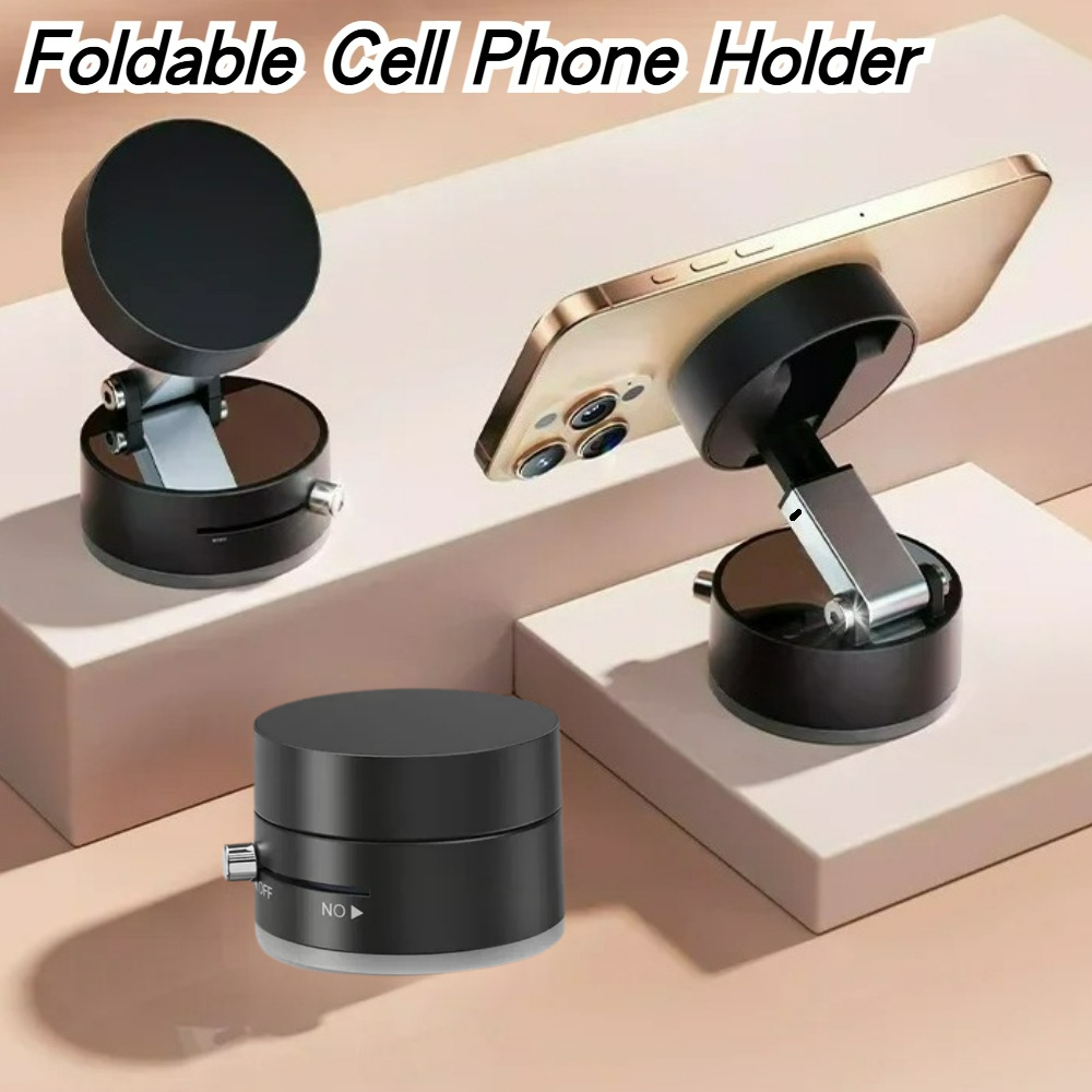 Phone Accessories And Gadget - Hochleistungs-Magnet-Vakuumhalter, faltbar, universeller Telefonständer für Auto,