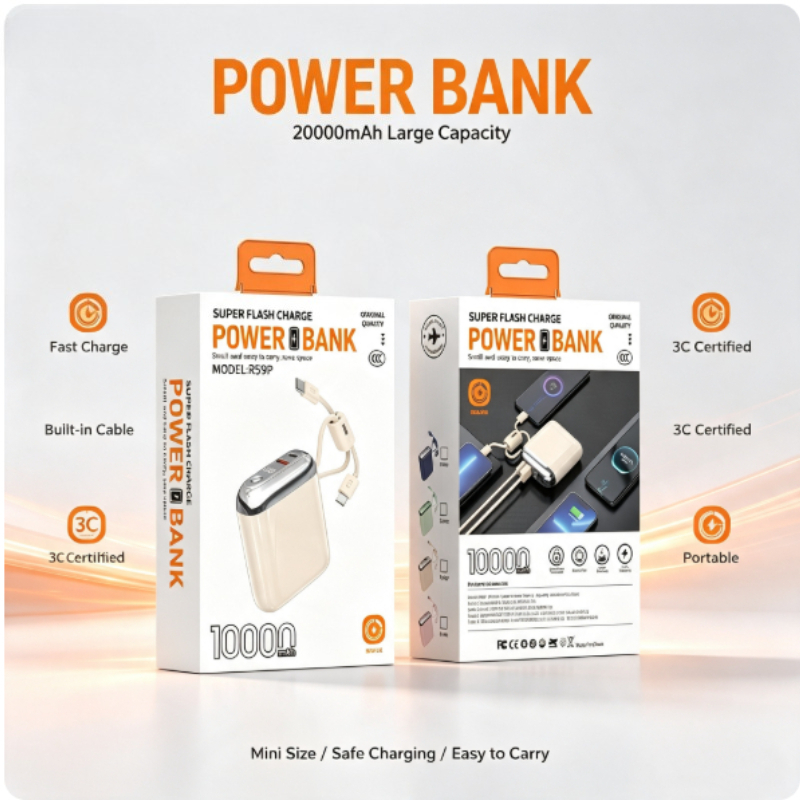 Portable Charger 20000Mah - 66W CCC 20000mAh Mini PowerBank Superschnelles