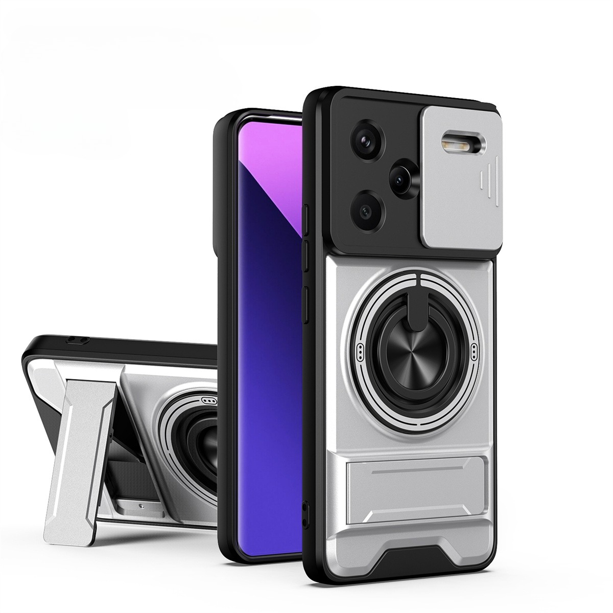 Car Mount Phone - Objektiv-Slide-Kamera-Telefonhülle für Xiaomi Redmi Note 14