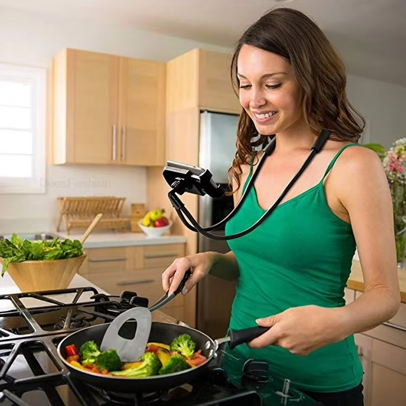 Phone Accessories And Gadget - Flexibler Handyhalter zum Umhängen, Lazy-Necklace-Halterung, 360-Grad-Telefonhalter
