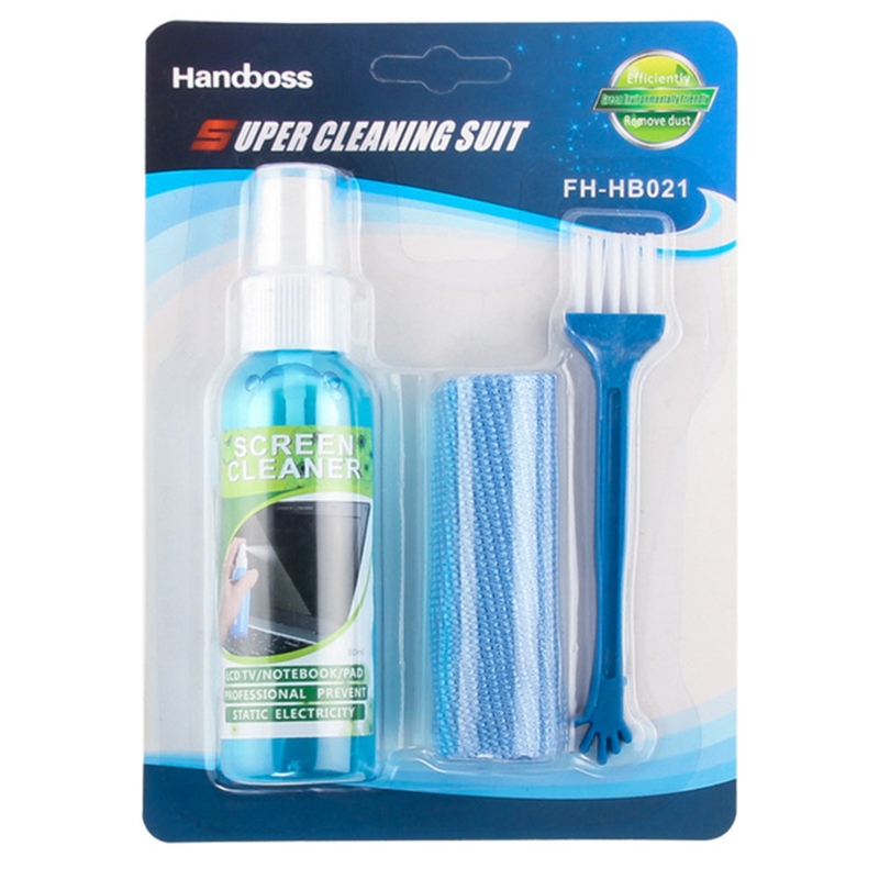 1 Set Bürstentuch, Flüssigkeit – Screen Cleaner Spray Bewertung und Preis