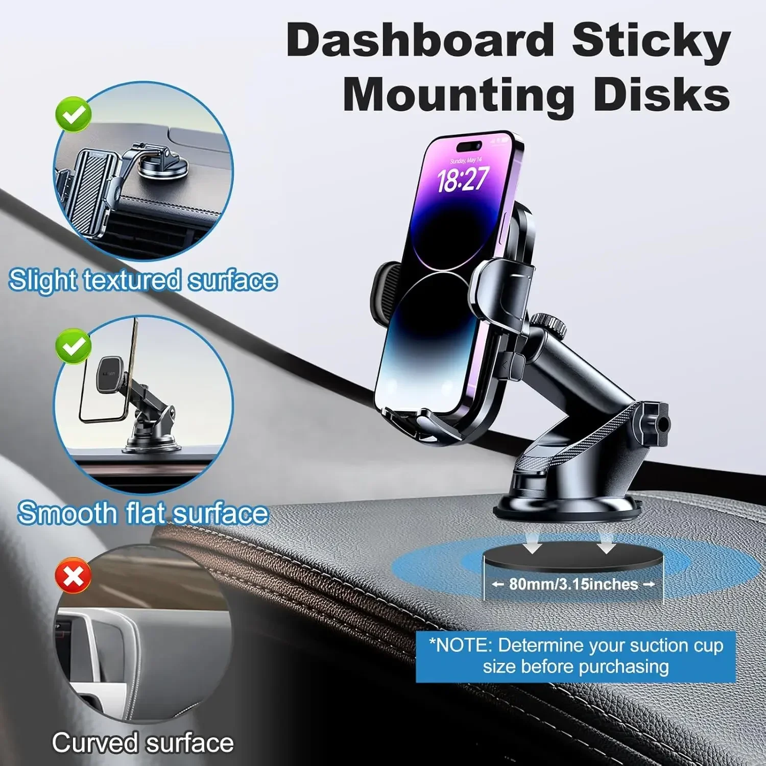 Universelles Klebepad-Set für  – Car Mount Phone Bewertung und Preis